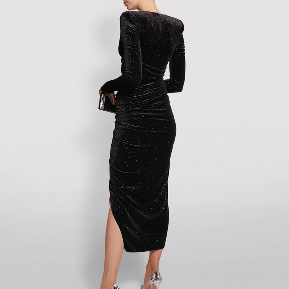 Alexandre Vauthier Glittered Velvet Gown - Picture 7 of 8